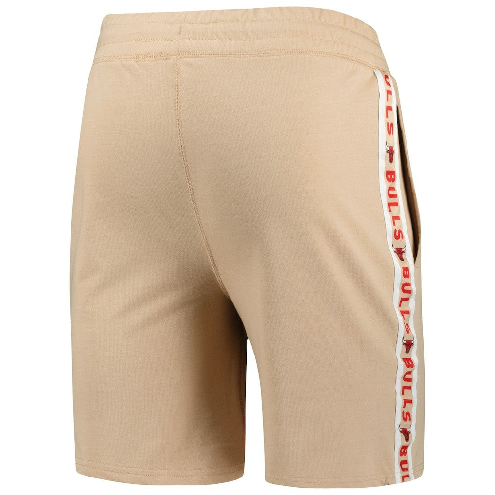 Tan Chicago Bulls Concepts Sport Team Stripe Shorts | NBA