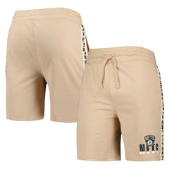 Tan Brooklyn Nets Concepts Sport Team Stripe Shorts | NBA