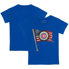 Chicago Cubs Tiny Turnip Youth Baseball Flag T-Shirt - MLB T-shirts