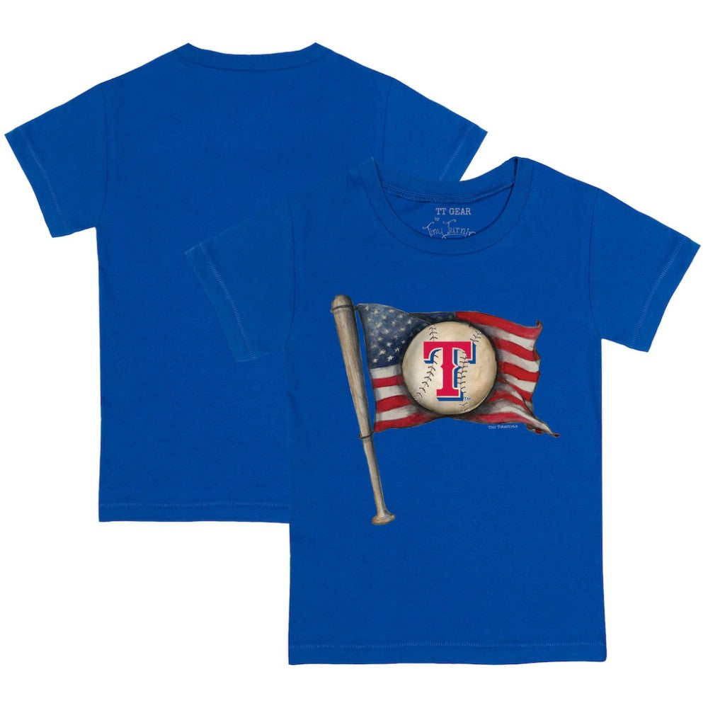 Texas Rangers Tiny Turnip Youth Baseball Flag T-Shirt - MLB T-shirts