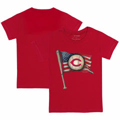 Cincinnati Reds Tiny Turnip Youth Baseball Flag T-Shirt - MLB T-shirts