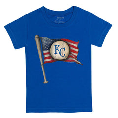 Kansas City Royals Tiny Turnip Youth Baseball Flag T-Shirt - MLB T-shirts