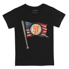 San Francisco Giants Tiny Turnip Youth Baseball Flag T-Shirt - MLB T-shirts