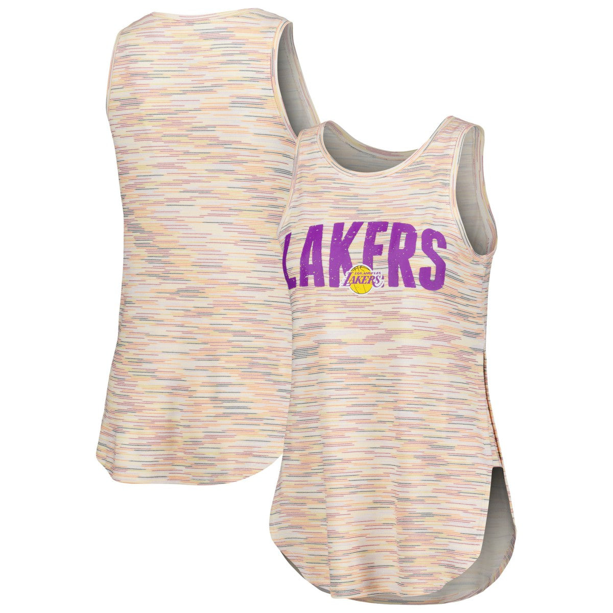 White Los Angeles Lakers Concepts Sport Women's Sunray Tank Top | NBA