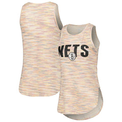 White Brooklyn Nets Concepts Sport Women's Sunray Tank Top | NBA