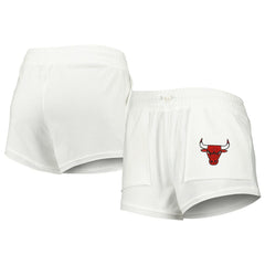White Chicago Bulls Concepts Sport Women's Sunray Shorts | NBA