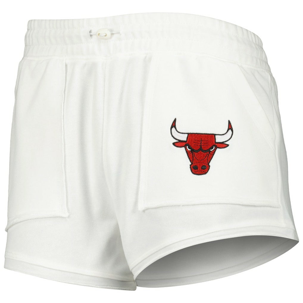 White Chicago Bulls Concepts Sport Women's Sunray Shorts | NBA
