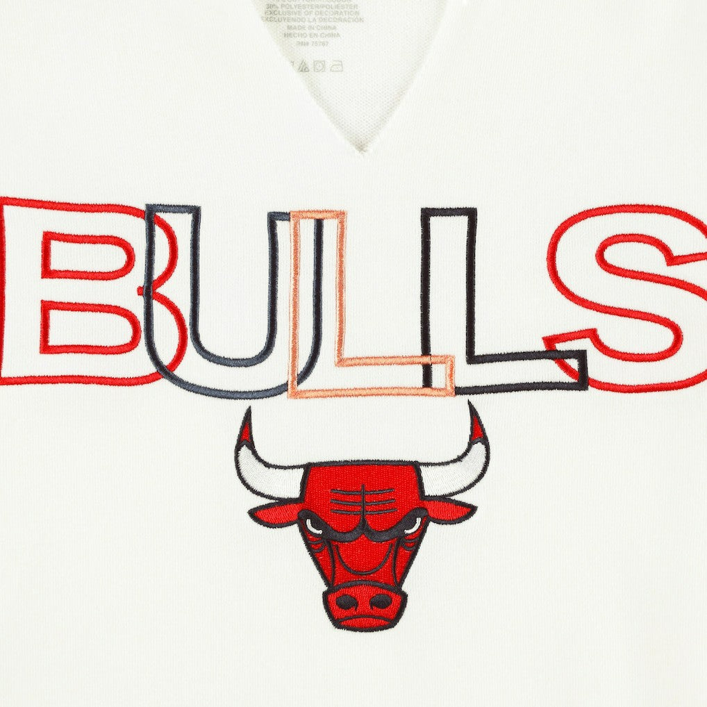 White Chicago Bulls Concepts Sport Women's Sunray Notch Neck Long Sleeve Top sale | NBA