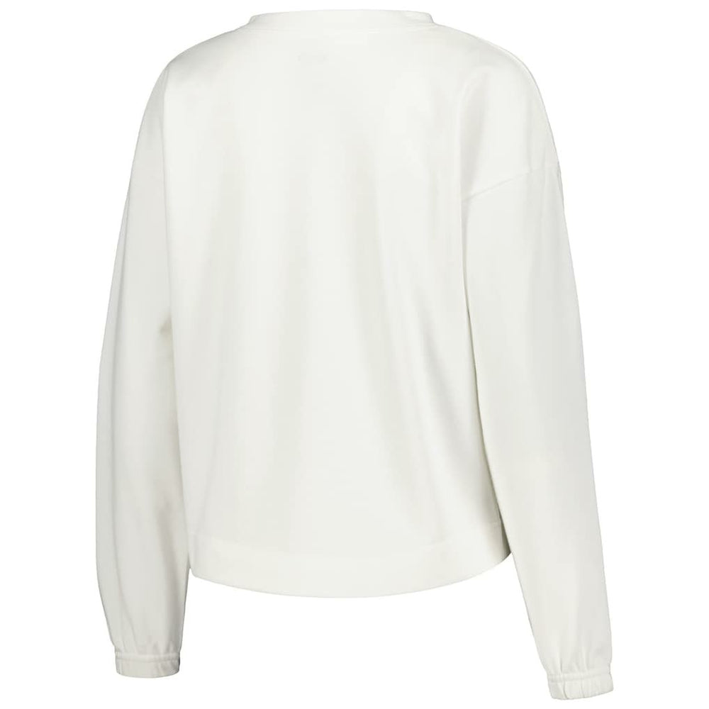 White Brooklyn Nets Concepts Sport Women's Sunray Notch Neck Long Sleeve Top | NBA