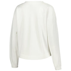 White Brooklyn Nets Concepts Sport Women's Sunray Notch Neck Long Sleeve Top | NBA