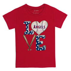 Los Angeles Angels Tiny Turnip Youth Baseball Love T-Shirt - MLB T-shirts