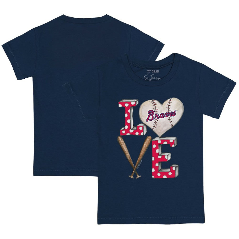 Atlanta Braves Tiny Turnip Youth Baseball Love T-Shirt - MLB T-shirts