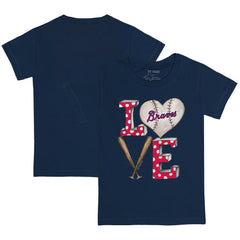 Atlanta Braves Tiny Turnip Youth Baseball Love T-Shirt - MLB T-shirts
