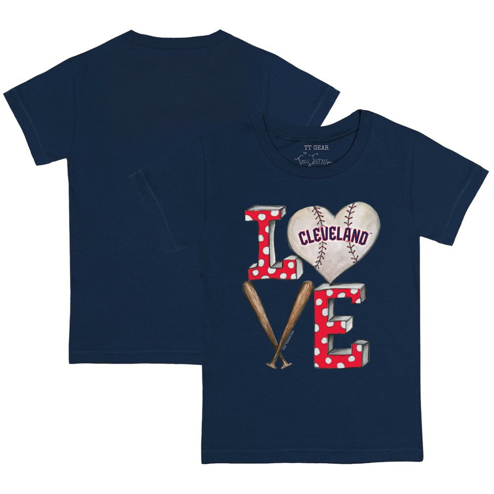 Cleveland Guardians Tiny Turnip Youth Baseball Love T-Shirt - MLB T-shirts