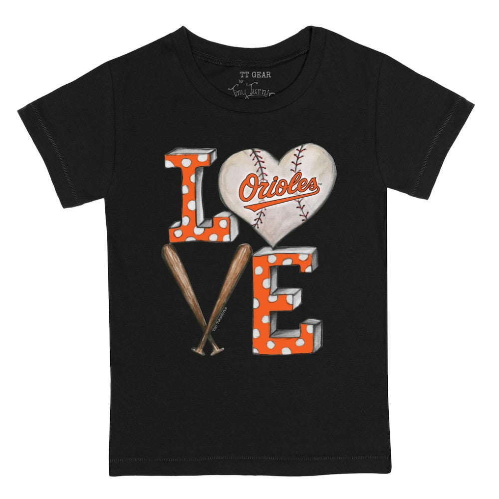 Baltimore Orioles Tiny Turnip Youth Baseball Love T-Shirt - MLB T-shirts