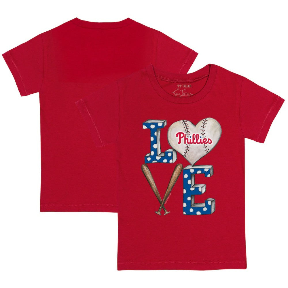 Philadelphia Phillies Tiny Turnip Youth Baseball Love T-Shirt - MLB T-shirts
