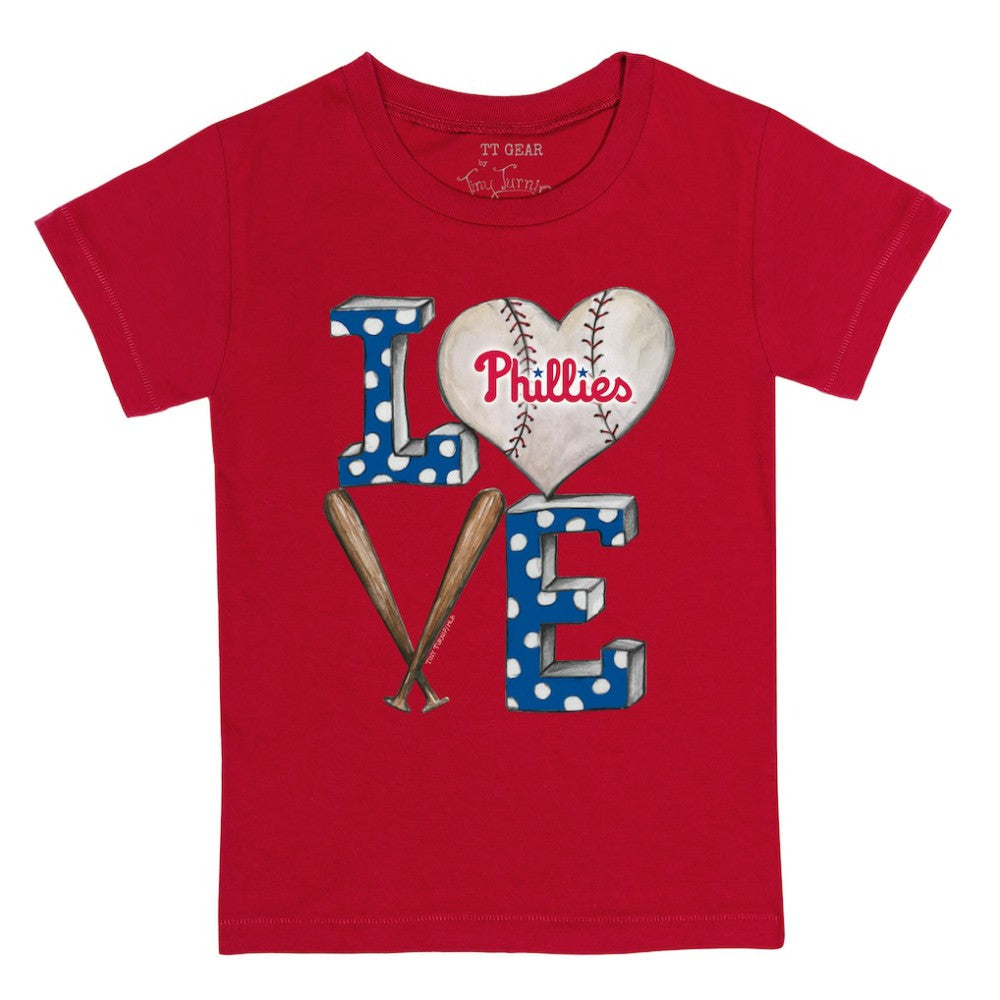 Philadelphia Phillies Tiny Turnip Youth Baseball Love T-Shirt - MLB T-shirts