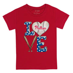 Philadelphia Phillies Tiny Turnip Youth Baseball Love T-Shirt - MLB T-shirts