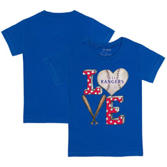 Texas Rangers Tiny Turnip Youth Baseball Love T-Shirt - MLB T-shirts