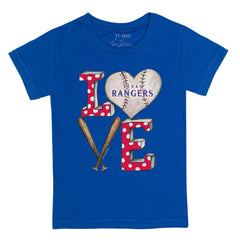 Texas Rangers Tiny Turnip Youth Baseball Love T-Shirt - MLB T-shirts
