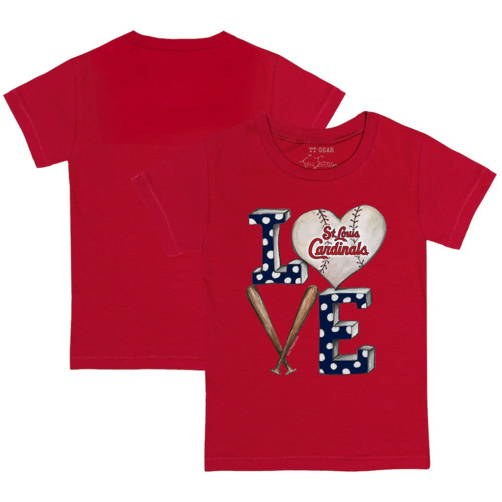 St. Louis Cardinals Tiny Turnip Youth Baseball Love T-Shirt - MLB T-shirts