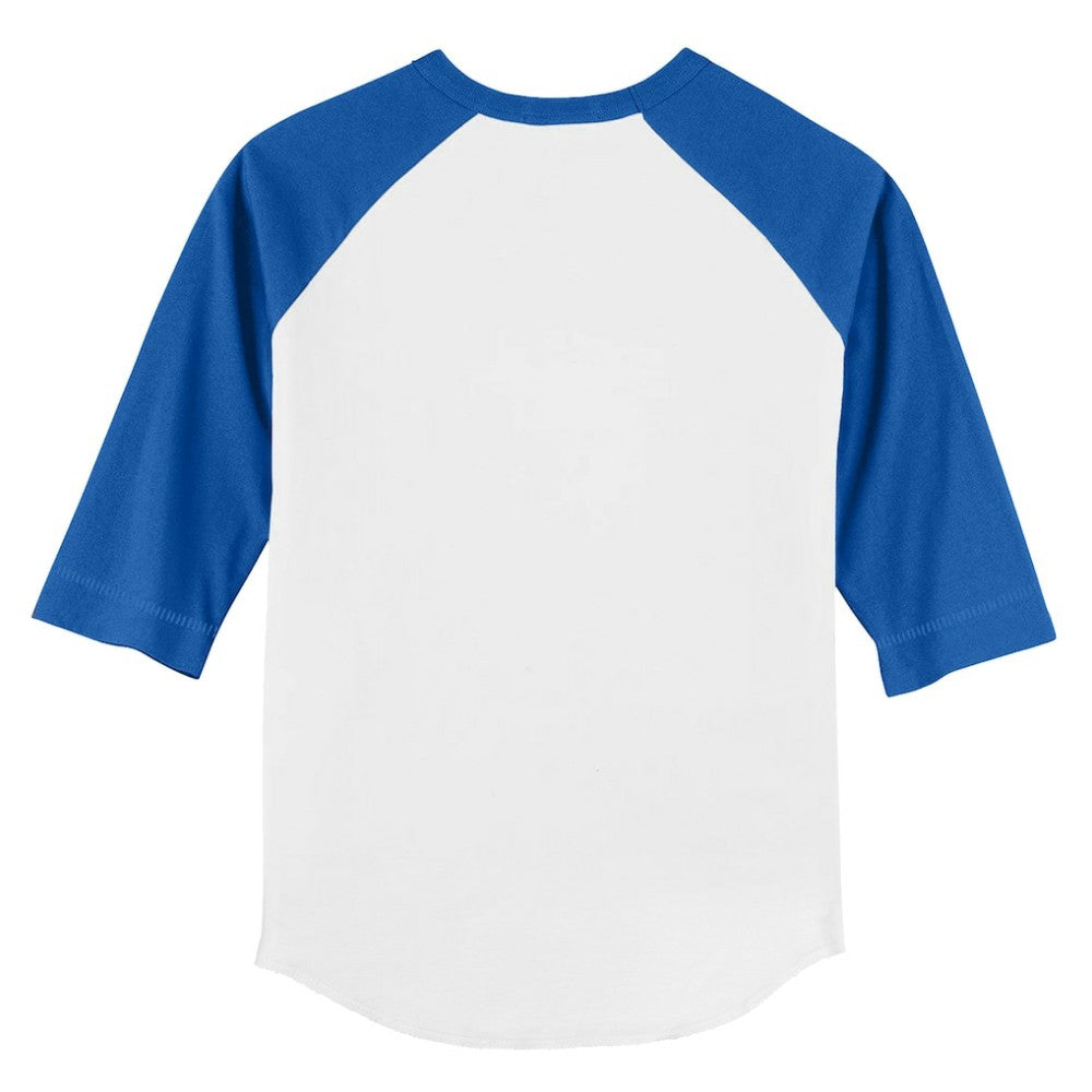 Los Angeles Dodgers Tiny Turnip Youth Baseball Love 3/4-Sleeve Raglan T-Shirt - MLB T-shirts