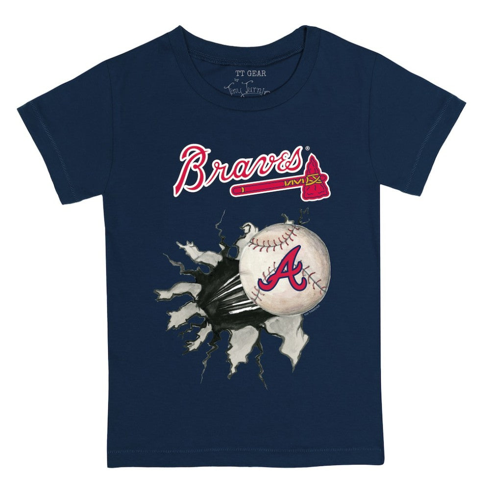 Atlanta Braves Tiny Turnip Youth Baseball Tear T-Shirt - MLB T-shirts