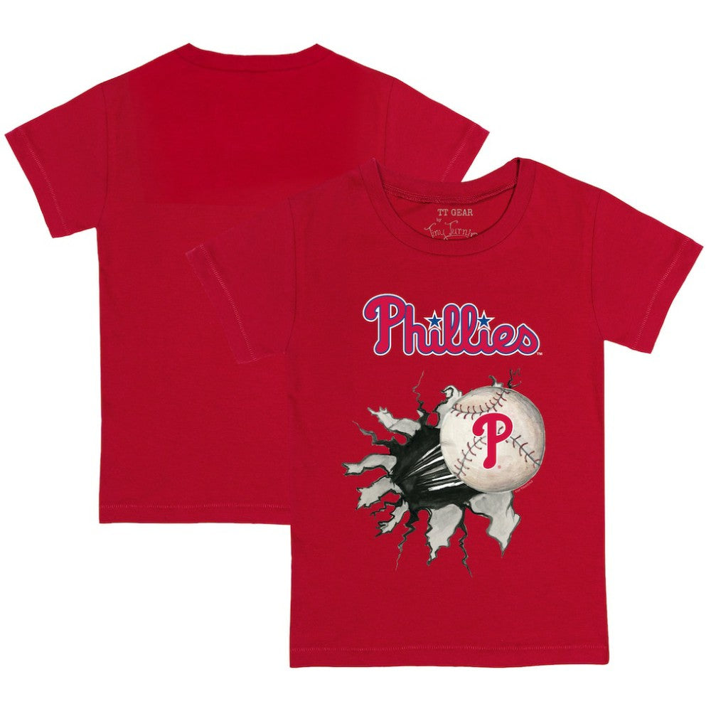 Philadelphia Phillies Tiny Turnip Youth Baseball Tear T-Shirt - MLB T-shirts