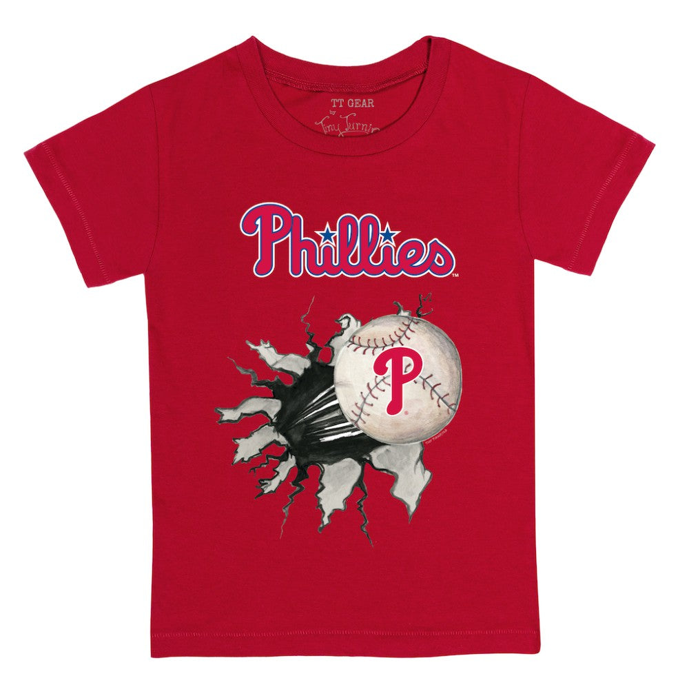 Philadelphia Phillies Tiny Turnip Youth Baseball Tear T-Shirt - MLB T-shirts