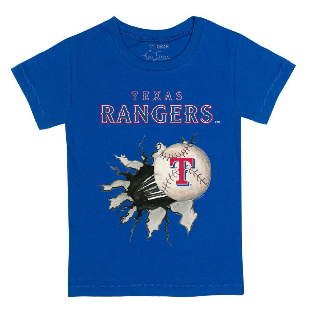 Texas Rangers Tiny Turnip Youth Baseball Tear T-Shirt - MLB T-shirts