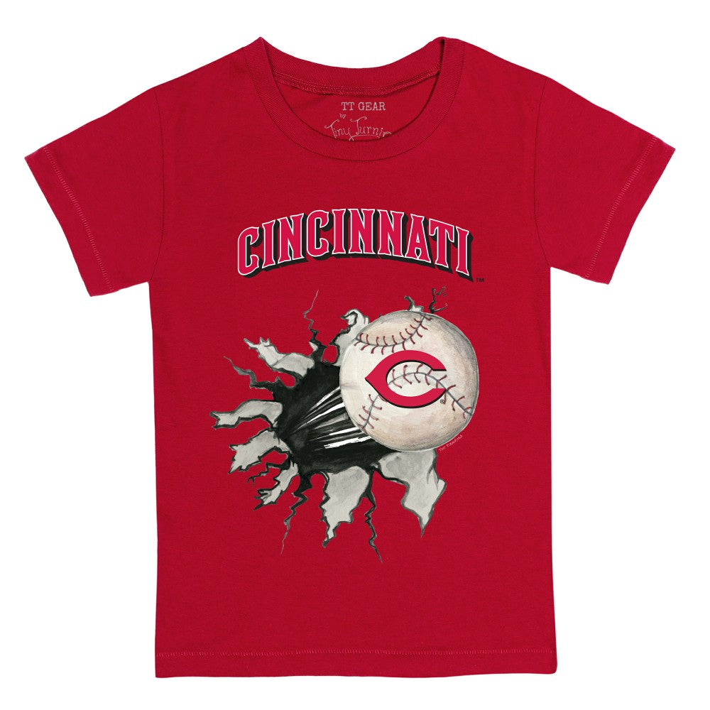 Cincinnati Reds Tiny Turnip Youth Baseball Tear T-Shirt - MLB T-shirts
