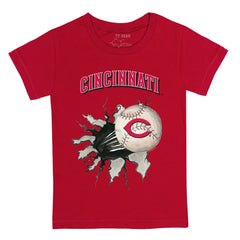 Cincinnati Reds Tiny Turnip Youth Baseball Tear T-Shirt - MLB T-shirts