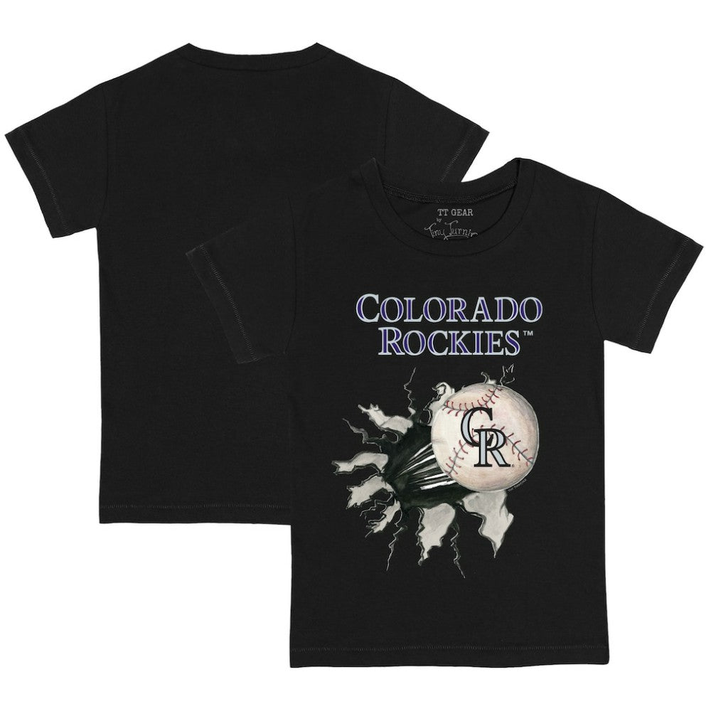 Colorado Rockies Tiny Turnip Youth Baseball Tear T-Shirt - MLB T-shirts
