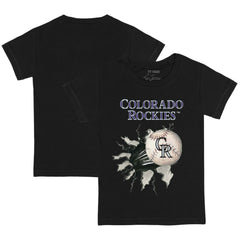 Colorado Rockies Tiny Turnip Youth Baseball Tear T-Shirt - MLB T-shirts