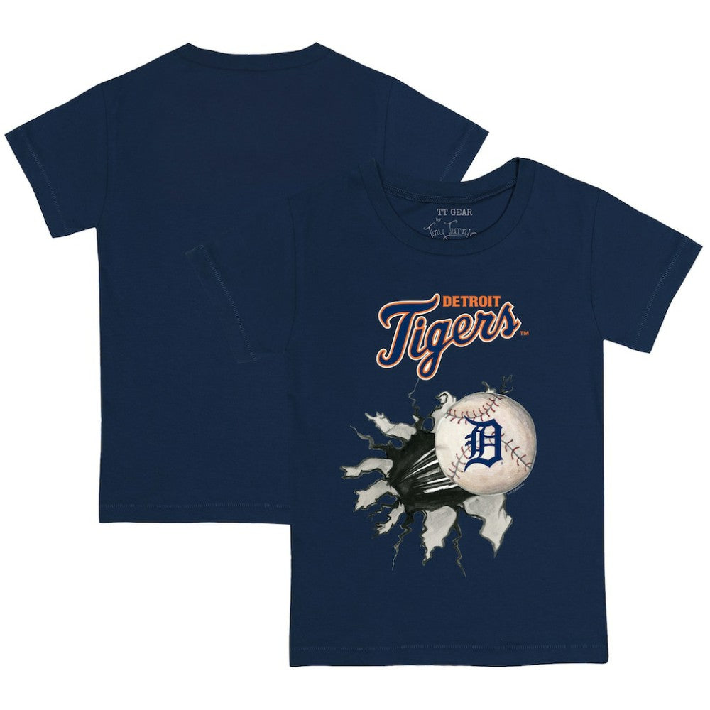 Detroit Tigers Tiny Turnip Youth Baseball Tear T-Shirt - MLB T-shirts