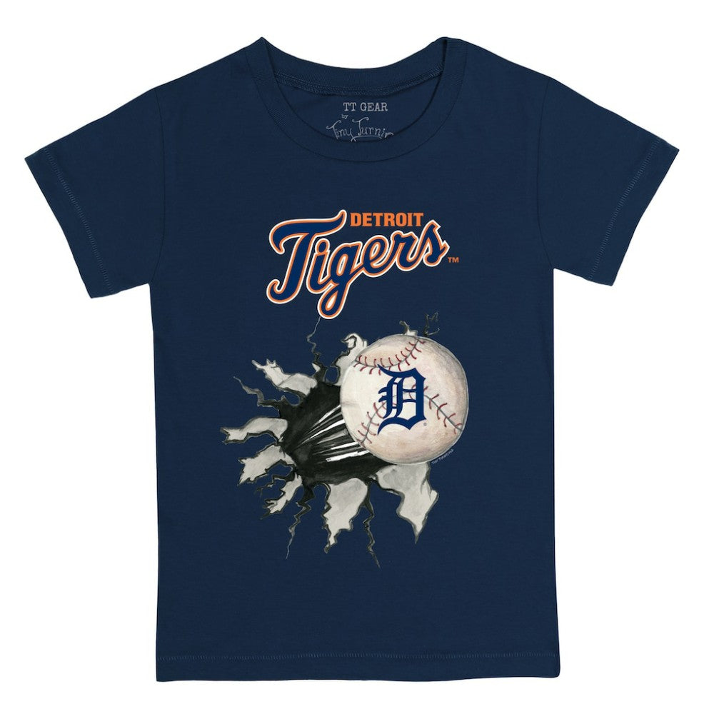 Detroit Tigers Tiny Turnip Youth Baseball Tear T-Shirt - MLB T-shirts