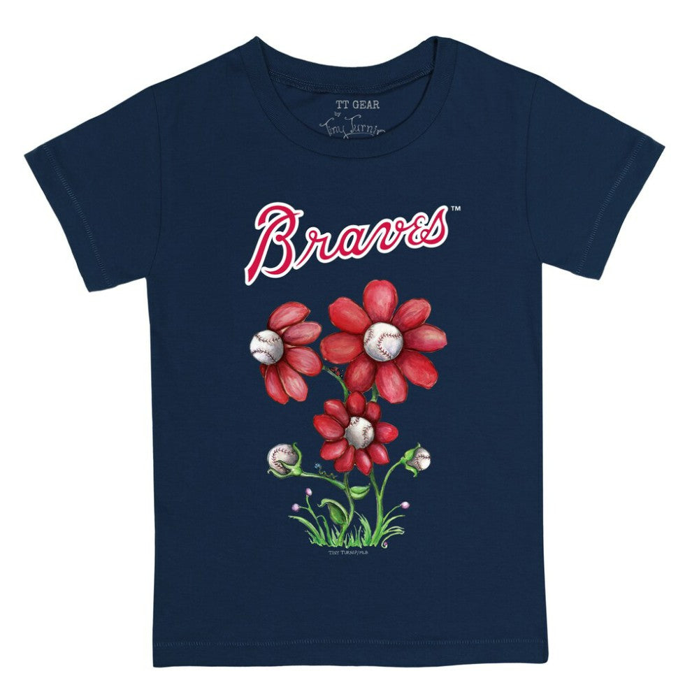 Atlanta Braves Tiny Turnip Youth Blooming Baseballs T-Shirt - MLB T-shirts