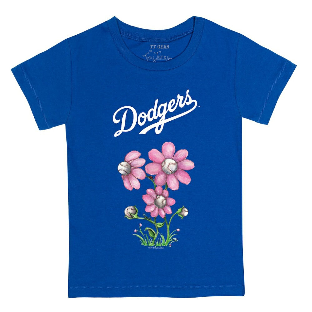 Los Angeles Dodgers Tiny Turnip Youth Blooming Baseballs T-Shirt - MLB T-shirts