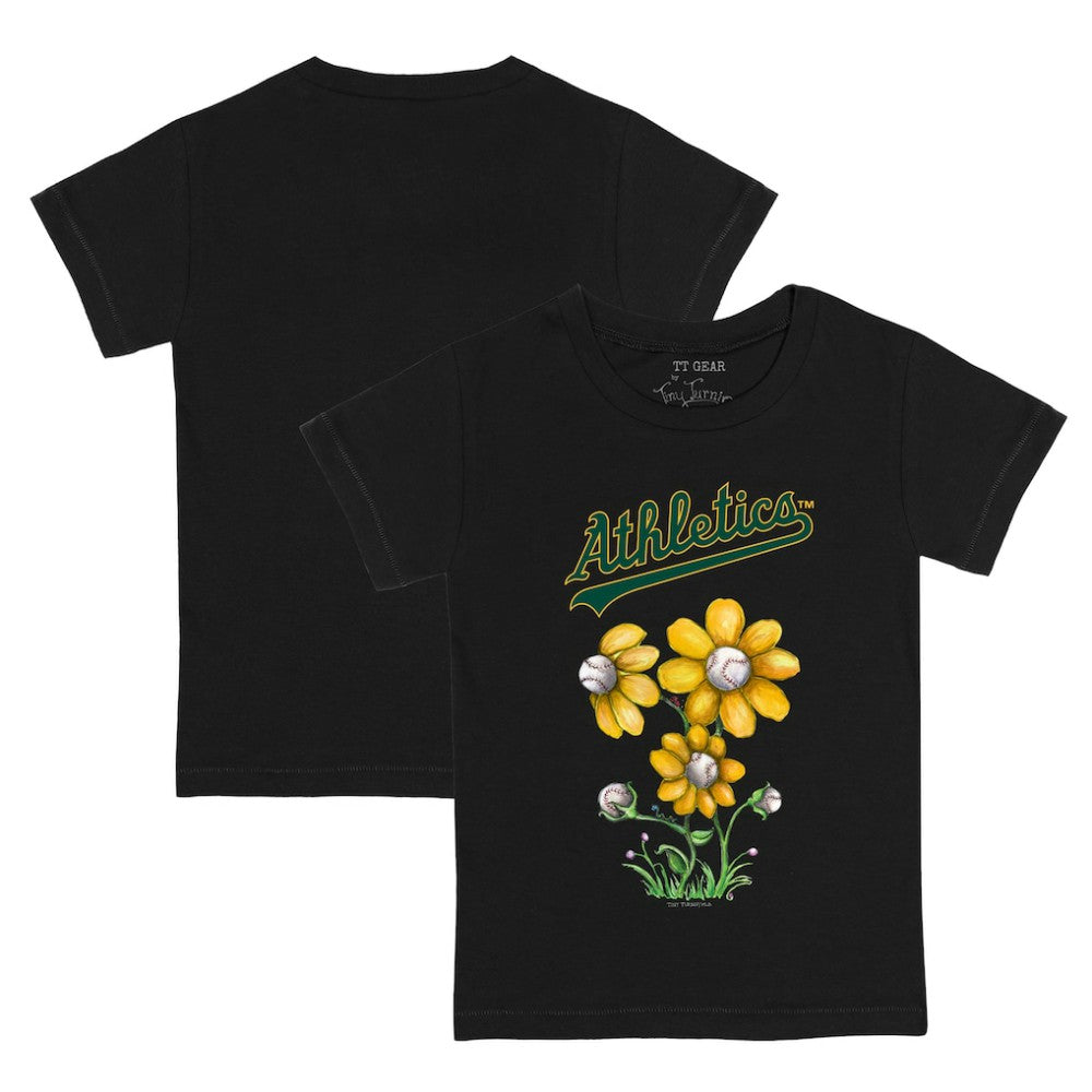 Athletics Tiny Turnip Youth Blooming Baseballs T-Shirt - MLB T-shirts
