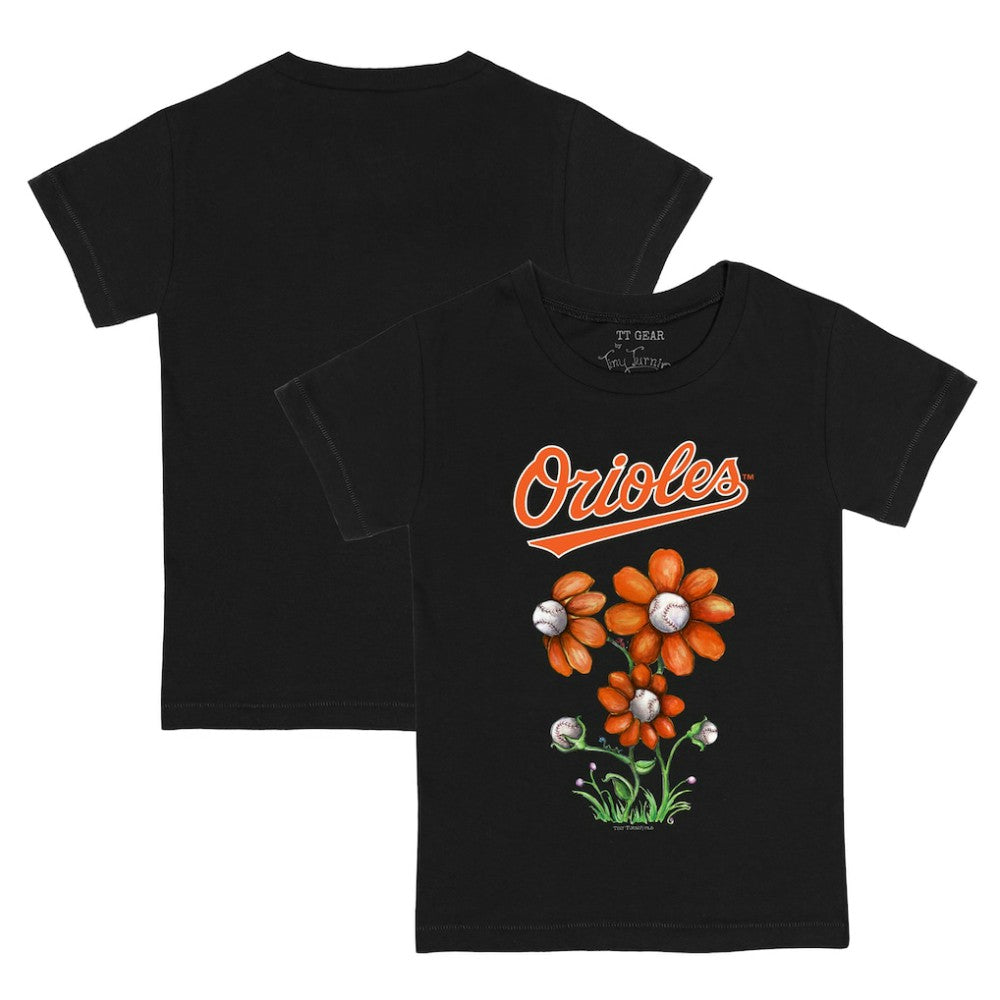 Baltimore Orioles Tiny Turnip Youth Blooming Baseballs T-Shirt - MLB T-shirts
