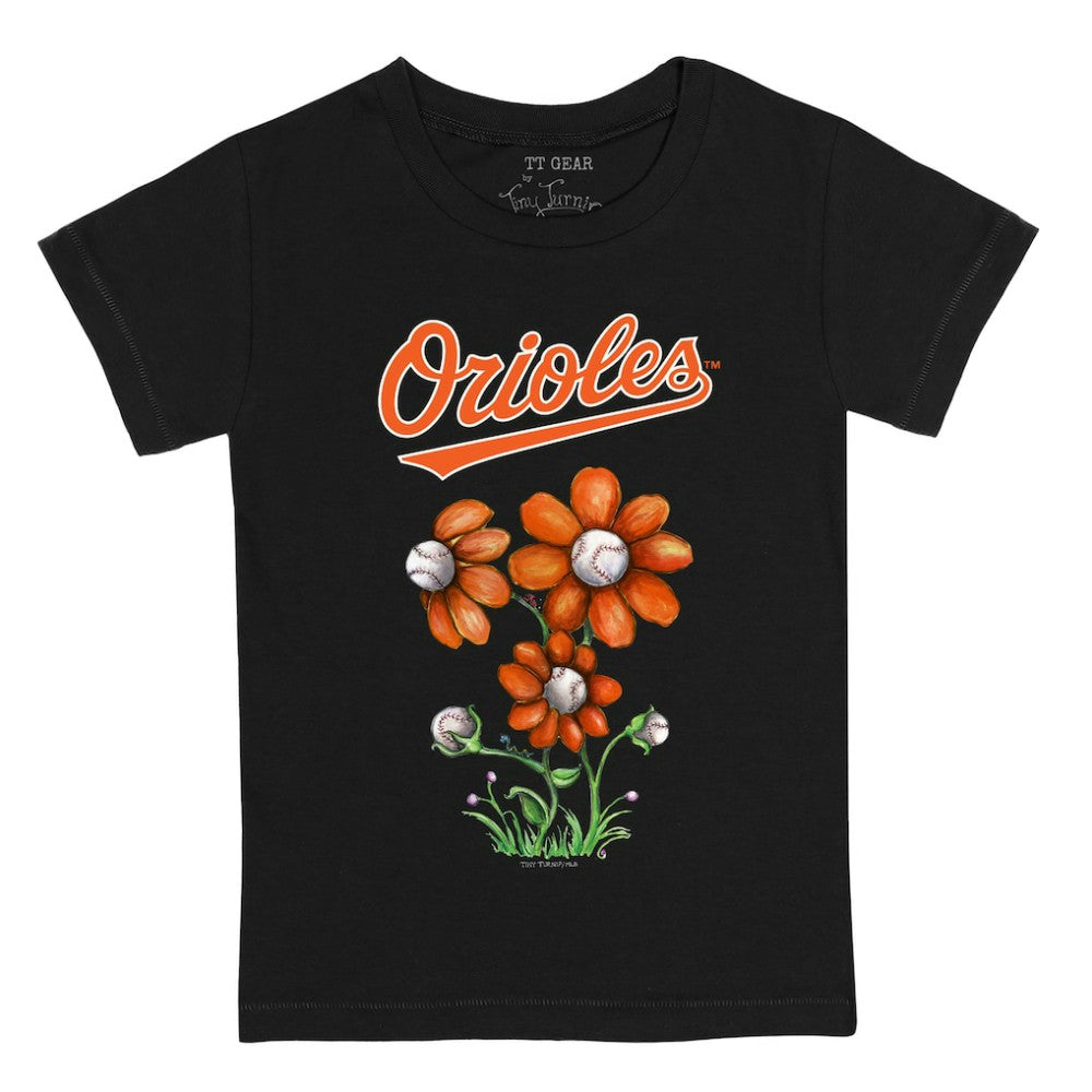 Baltimore Orioles Tiny Turnip Youth Blooming Baseballs T-Shirt - MLB T-shirts