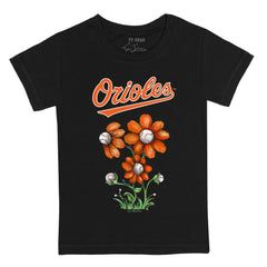 Baltimore Orioles Tiny Turnip Youth Blooming Baseballs T-Shirt - MLB T-shirts