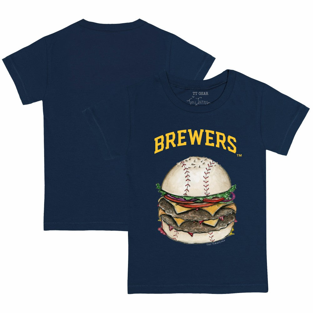 Milwaukee Brewers Tiny Turnip Youth Burger T-Shirt - MLB T-shirts