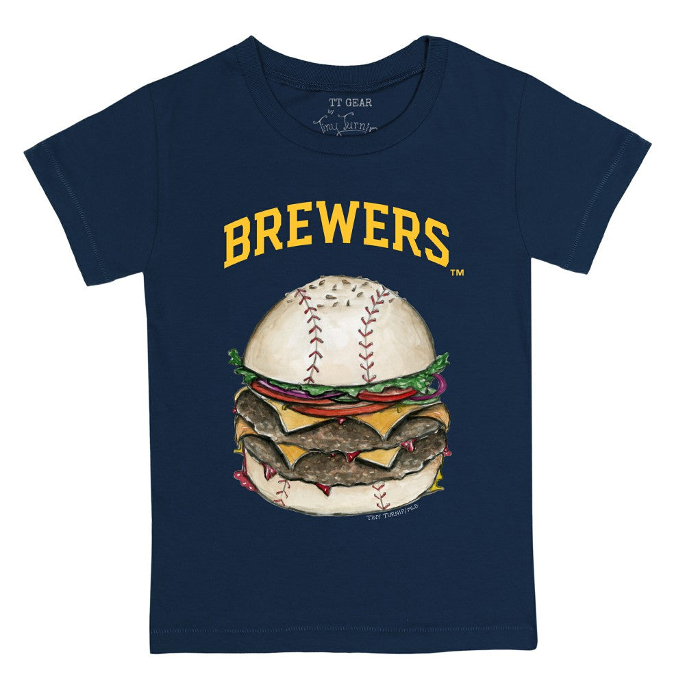 Milwaukee Brewers Tiny Turnip Youth Burger T-Shirt - MLB T-shirts