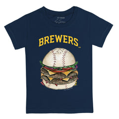 Milwaukee Brewers Tiny Turnip Youth Burger T-Shirt - MLB T-shirts