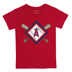 Los Angeles Angels Tiny Turnip Youth Diamond Cross Bats T-Shirt - MLB T-shirts