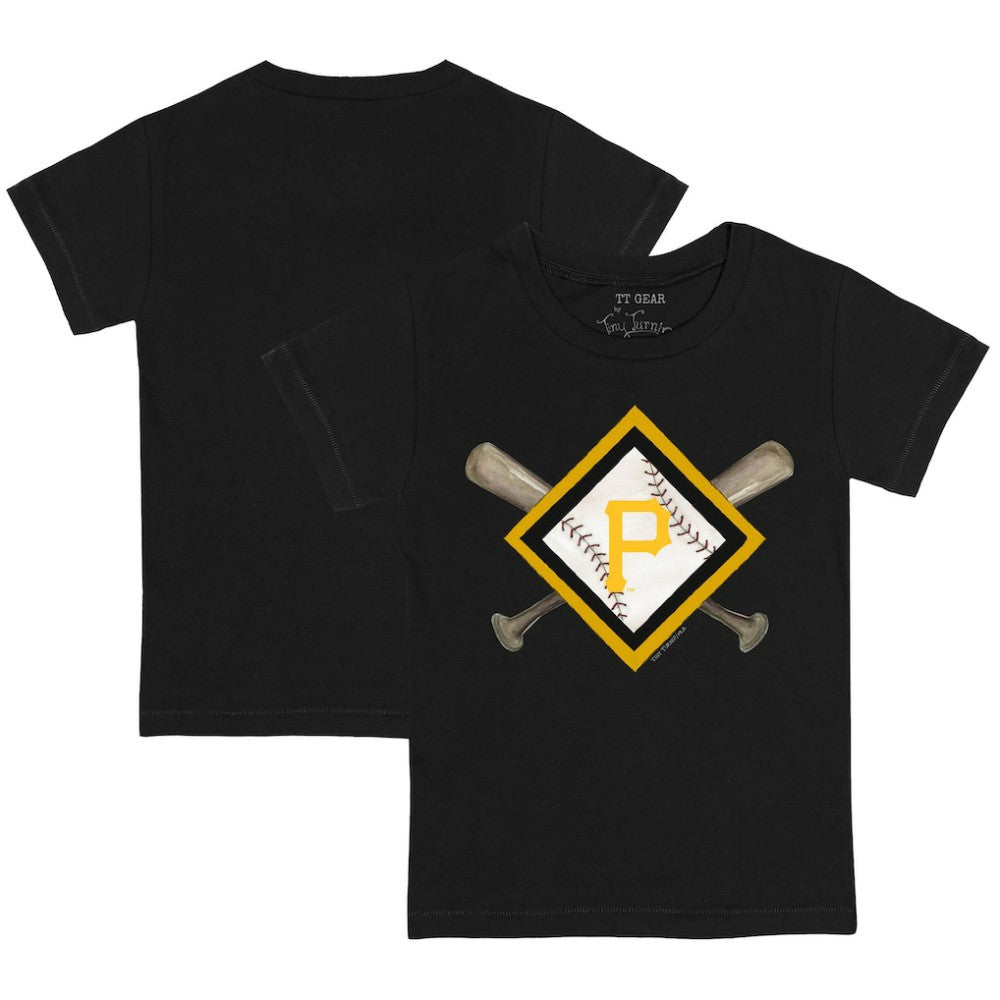 Pittsburgh Pirates Tiny Turnip Youth Diamond Cross Bats T-Shirt - MLB T-shirts