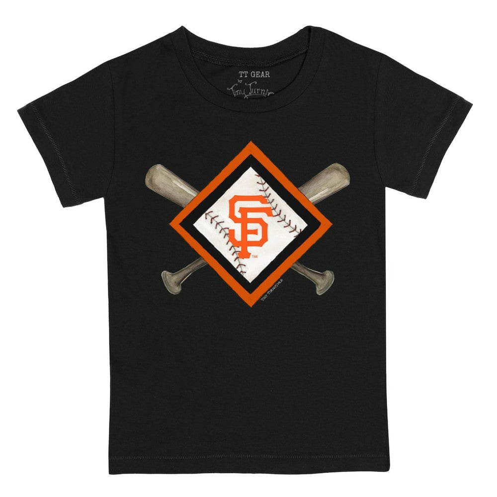 San Francisco Giants Tiny Turnip Youth Diamond Cross Bats T-Shirt - MLB T-shirts