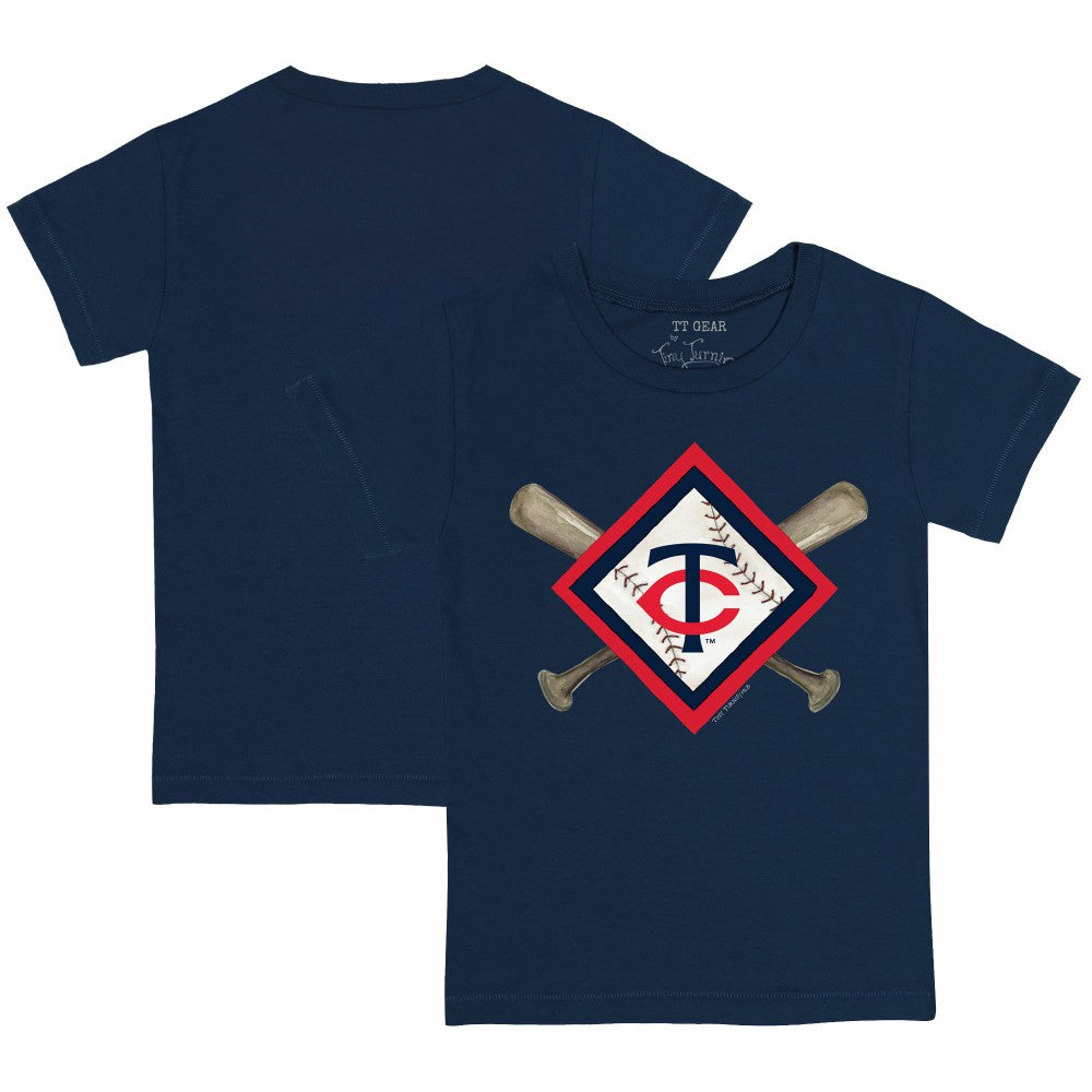 Minnesota Twins Tiny Turnip Youth Diamond Cross Bats T-Shirt - MLB T-shirts