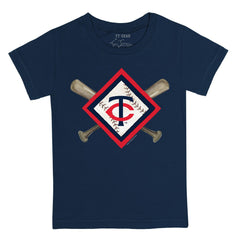 Minnesota Twins Tiny Turnip Youth Diamond Cross Bats T-Shirt - MLB T-shirts